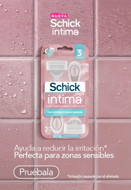 Prueba ya la nueva Schick íntima, ayuda a reducir la irritación